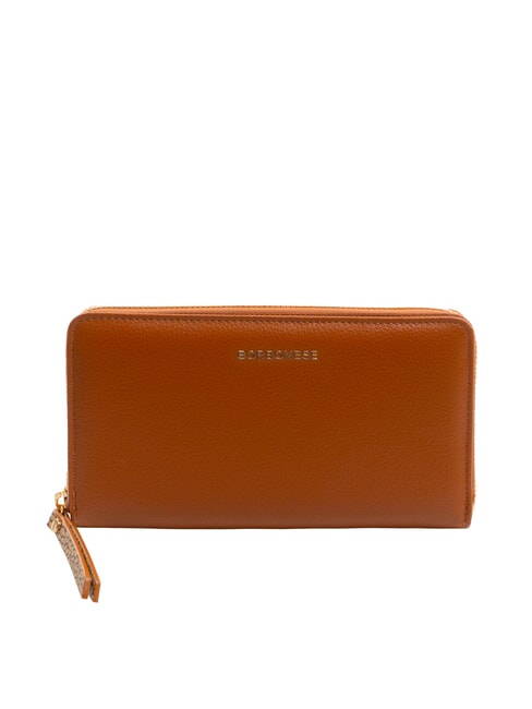 BORBONESE BIRDIE Portafoglio grande zip around marrone - Portafogli Donna