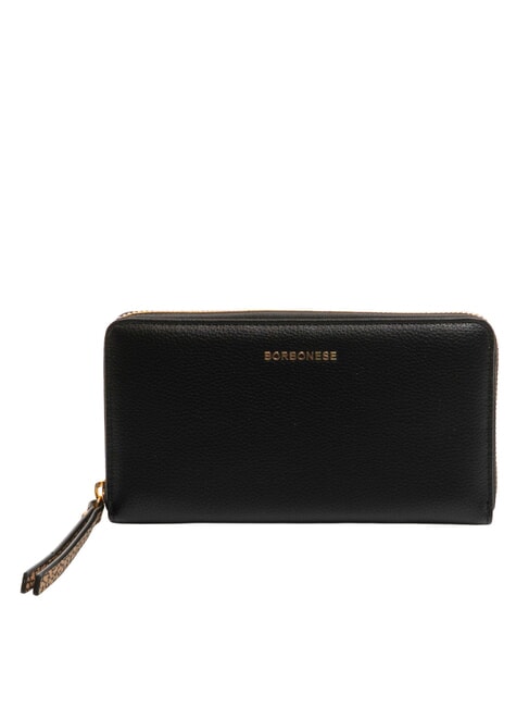 BORBONESE BIRDIE Portafoglio grande zip around Nero - Portafogli Donna