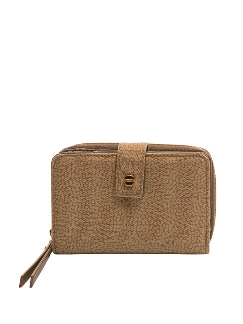 BORBONESE FLEXOS SOFT Portafoglio medio con portamonete verde olio - Portafogli Donna