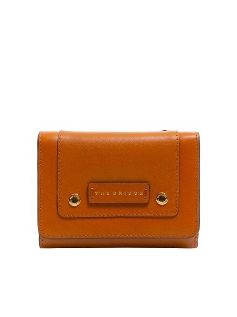 THE BRIDGE CECILIA Portafoglio in pelle cognac/oro - Portafogli Donna
