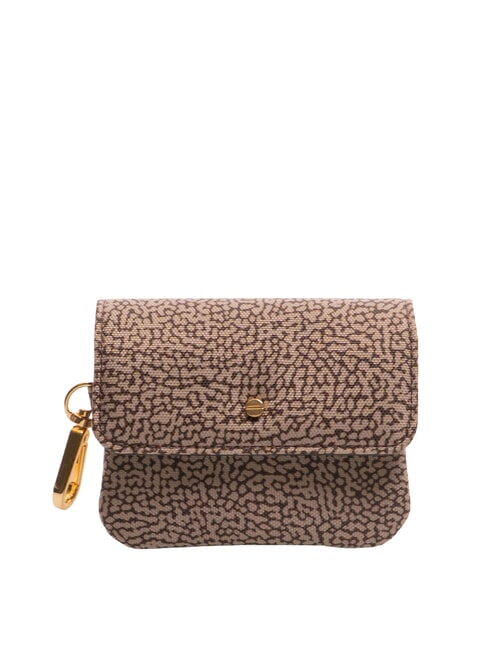 BORBONESE FLEXOS SOFT Portamonete con moschettone op naturale/nero - Portafogli Donna