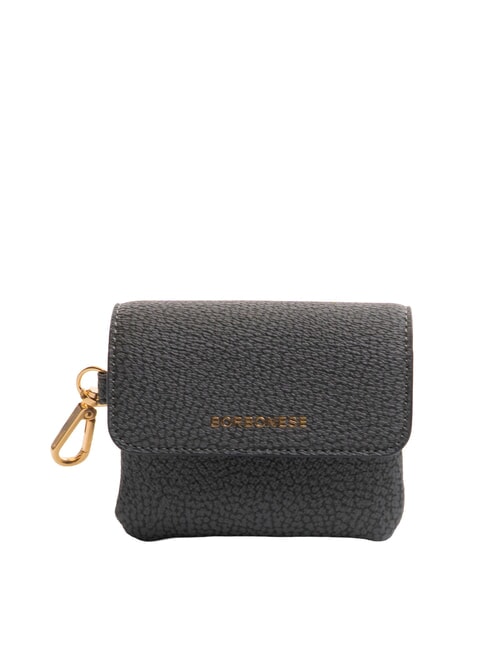 BORBONESE BRUNCH Portamonete con moschettone ardesia - Portafogli Donna