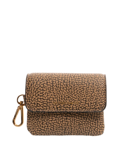 BORBONESE BRUNCH Portamonete con moschettone op naturale/nero - Portafogli Donna