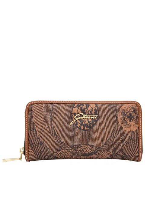 GATTINONI PLANETARIUM Portafoglio grande zip around monochrom tan - Portafogli Donna