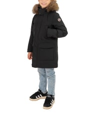 COLMAR NEWFUTURY KIDS Giaccone imbottito lungo con cappuccio black-vulcan - Giacche Bambini - 1