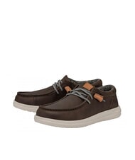 HEY DUDE WALLY Scarpa mocassino in pelle grey - Scarpe Uomo - 1