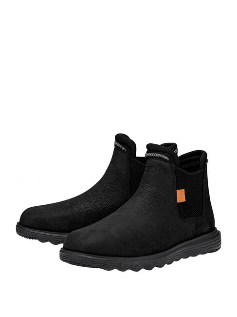 HEY DUDE BRANSON Stivaletti in pelle nero - Scarpe Uomo