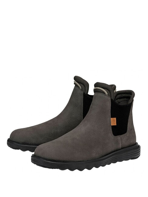 HEY DUDE BRANSON Stivaletti in pelle grey - Scarpe Uomo