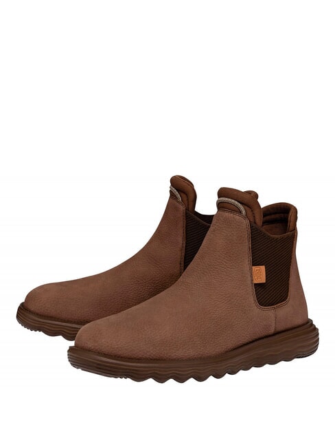 HEY DUDE BRANSON Stivaletti in pelle brown - Scarpe Uomo