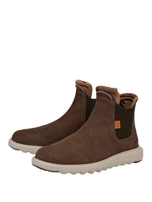 HEY DUDE BRANSON Stivaletti in pelle olive - Scarpe Uomo