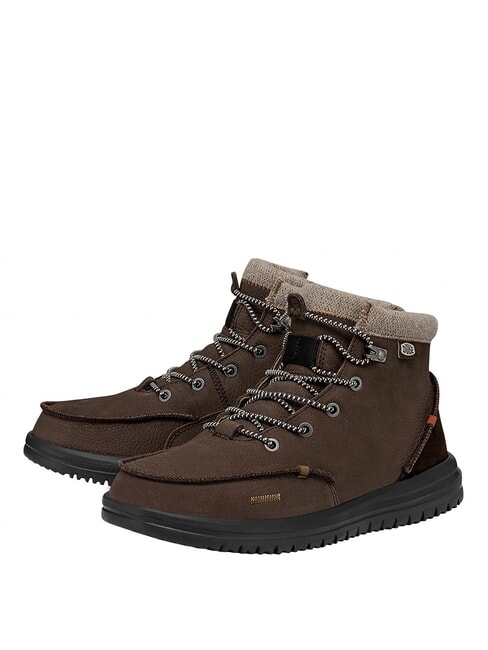 HEY DUDE BRADLEY Scarpocini in pelle brown - Scarpe Uomo