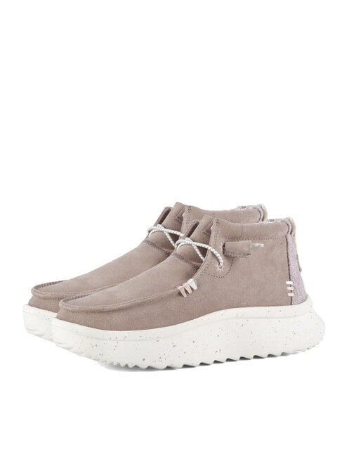 HEY DUDE WENDY Scarpa slip-on in pelle suede blush - Scarpe Donna