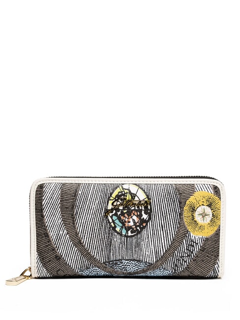 GATTINONI PLANETARIUM Portafoglio zip around off white - Portafogli Donna