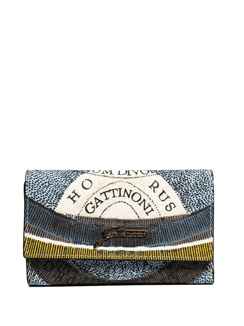 GATTINONI PLANETARIUM Portafoglio medio con flap luna/ white - Portafogli Donna