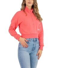 COLMAR LOOP Felpa corta collo alto half zip - Felpe Donna