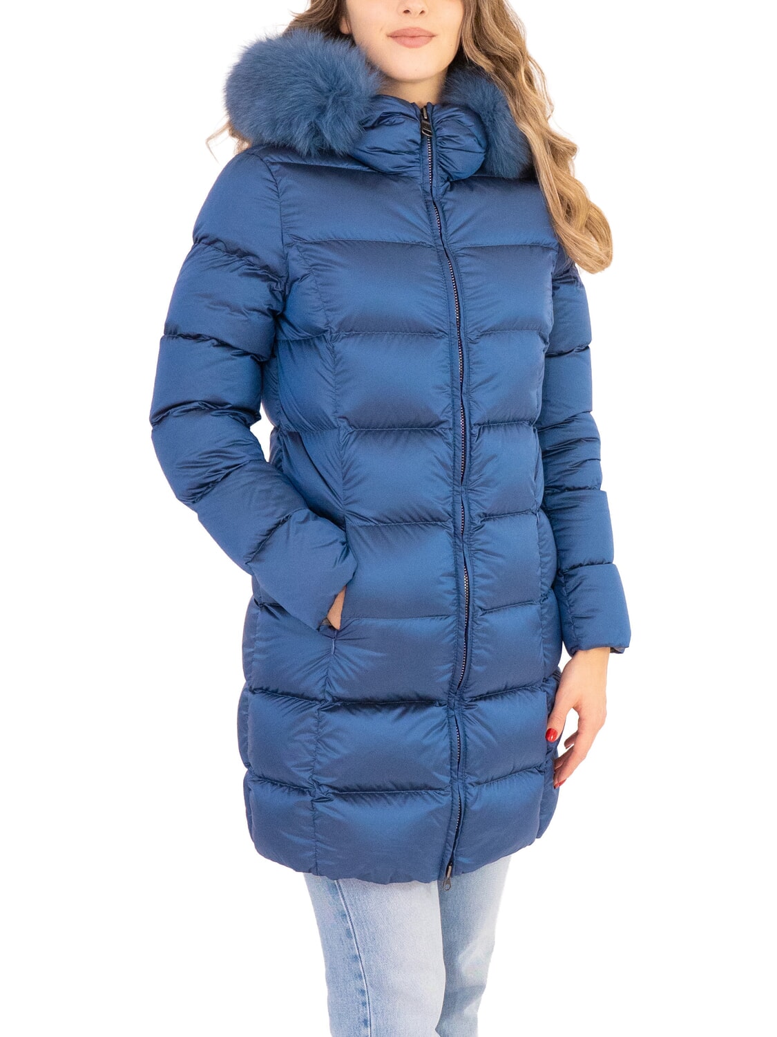 Colmar Deluxe Piumino Lungo Imbottito Con Cappuccio Darkoxford