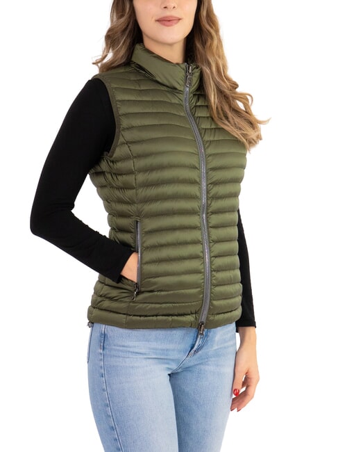 COLMAR DELUXE Gilet imbottito collo alto darkmud - Gilet Donna