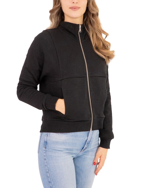 COLMAR CONNECTIVE Felpa full zip a collo alto black - Felpe Donna