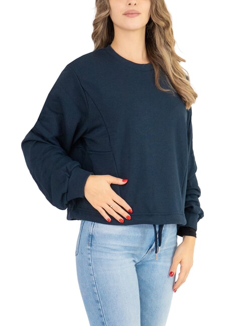 COLMAR CONNECTIVE Felpa girocollo relaxed fit navy blue - Felpe Donna