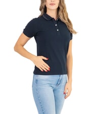 COLMAR MONDAY Polo donna con dettagli glitterati, slim fit  navy blue - Polo Donna - 1