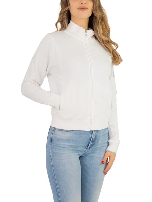 COLMAR CONNECTIVE Felpa collo alto full zip white - Felpe Donna