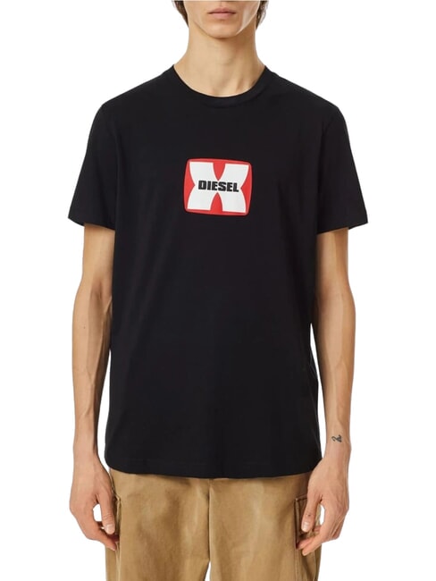 DIESEL T-DIEGOR Maglietta in cotone black - T-shirt Uomo