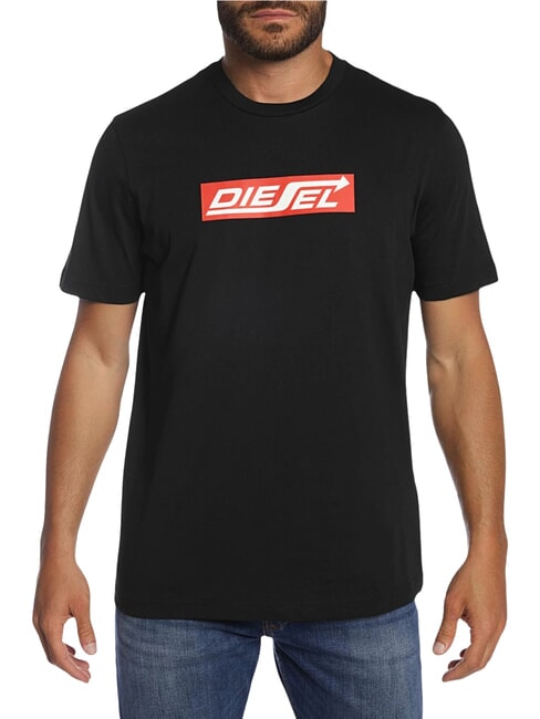 DIESEL T-JUST Maglietta in cotone black - T-shirt Uomo