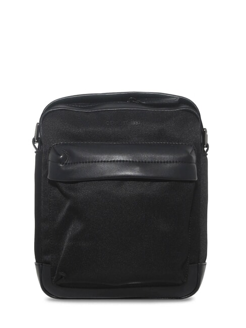 CERRUTI BRAD Borsello in pelle e nylon nero - Tracolle Uomo