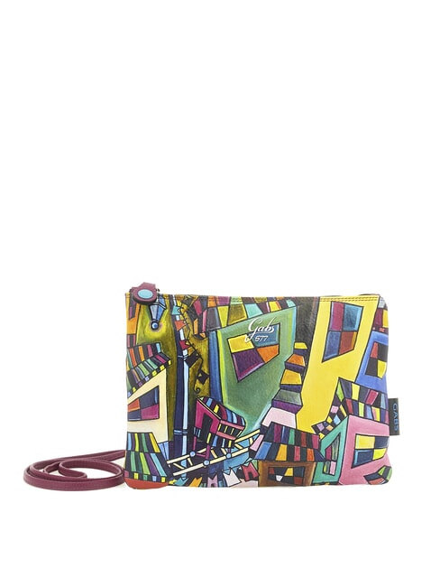 GABS BEYONCE MULTICOLOR M Pochette in pelle con tracolla murales geometrico - Borse Donna