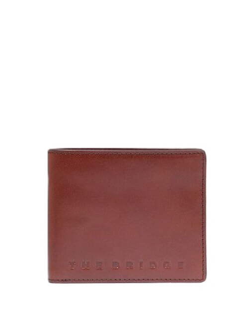 THE BRIDGE GIACOMO Portafoglio in pelle Marrone/Rutenio                - Portafogli Uomo