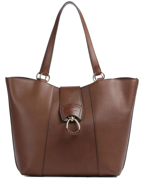 THE BRIDGE ERICA Shopper in pelle MARRONE - Borse Donna