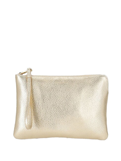 COCCINELLE ALIAS Pochette in pelle martellata golden - Borse Donna
