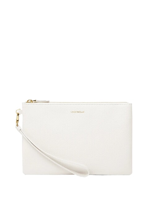 COCCINELLE ALIAS Pochette in pelle martellata blanco - Borse Donna