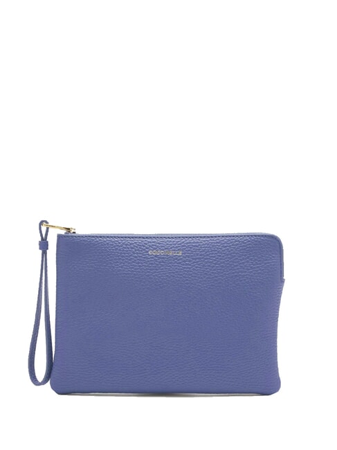 COCCINELLE ALIAS Pochette in pelle martellata azul - Borse Donna