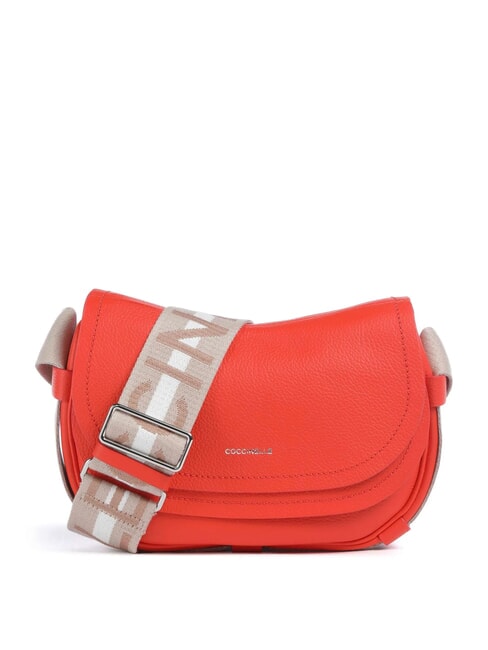 COCCINELLE RAQUEL S Borsa piccola in pelle martellata con tracolla logata gazpacho - Borse Donna