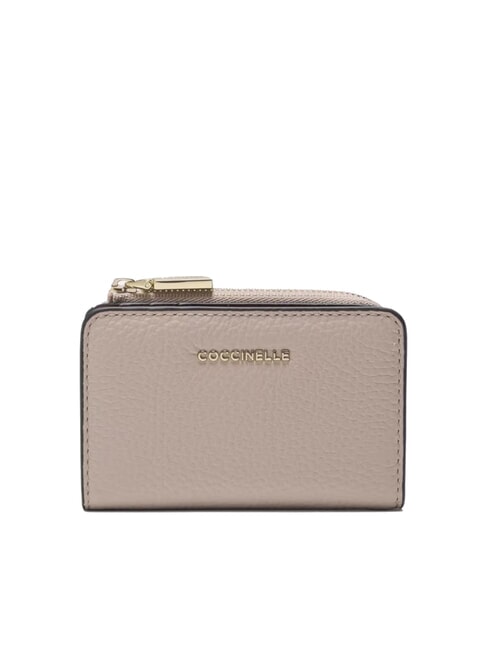 COCCINELLE METALLIC TRICOLOR Leather wallet noir - Portafogli Donna