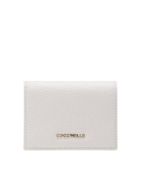 COCCINELLE METALLIC SOFT Small leather wallet blanco - Portafogli Donna