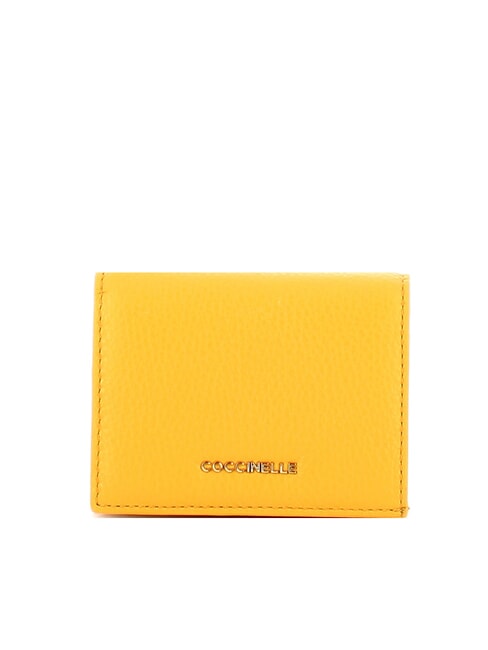 COCCINELLE METALLIC SOFT Small leather wallet soleado - Portafogli Donna