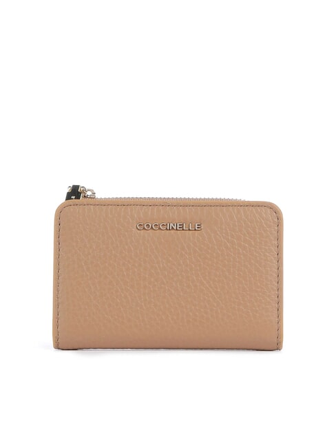 COCCINELLE METALLIC SOFT Leather card holder skin - Portafogli Donna