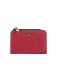 COCCINELLE METALLIC SOFT Leather card holder - Portafogli Donna
