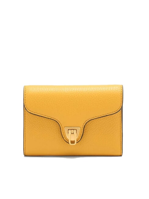 COCCINELLE BEAT SOFT Portafoglio medio pelle martellata soleado - Portafogli Donna