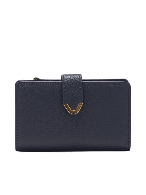 COCCINELLE DEW Portafoglio medio in pelle martellata midnight blue - Portafogli Donna