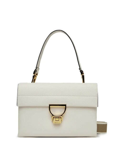 COCCINELLE ARLETTIS SIGNATURE Borsa in pelle con tracolla logata blanco - Borse Donna