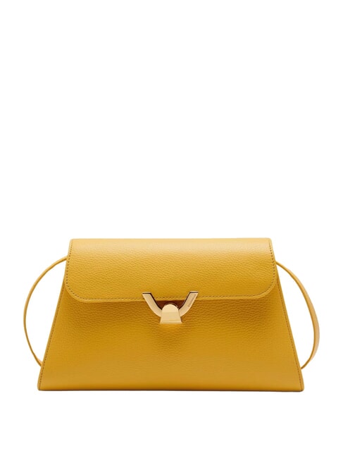 COCCINELLE DEW Borsa media a spalla in pelle martellata soleado - Borse Donna