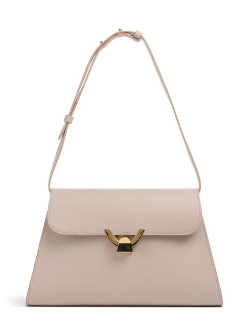 COCCINELLE DEW Borsa media a spalla in pelle martellata rosette - Borse Donna