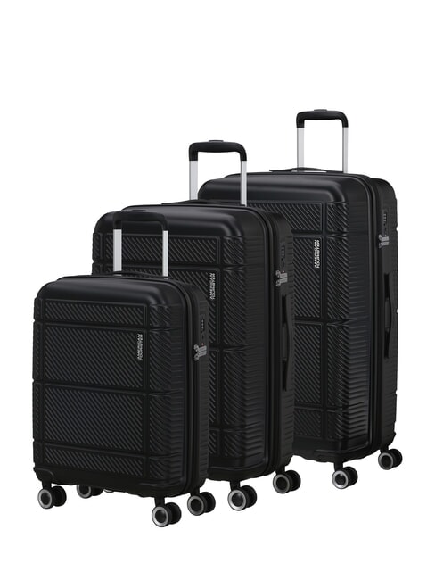 AMERICAN TOURISTER SPEEDPLAY Set 3 trolley:cabin,medio,grande NERO - Set Trolley