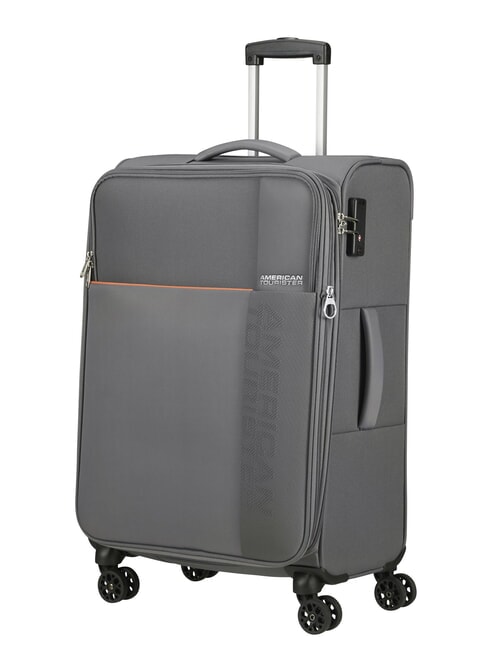 AMERICAN TOURISTER FUN CRUISE Trolley medio espandibile grey/orange - Trolley Semirigidi