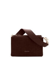 BIASIA FEATHER SMALL Borsa a tracolla piccola in pelle suede - Borse Donna
