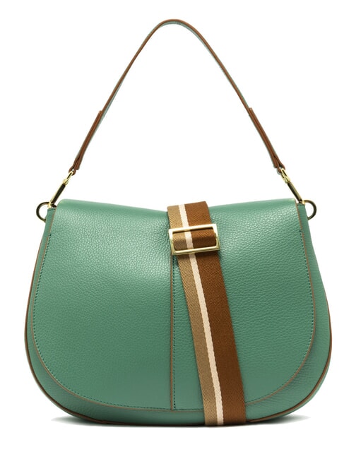 GIANNI CHIARINI HELENA ROUND Borsa in pelle con tracolla in corda menta - Borse Donna