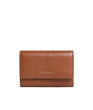 COCCINELLE METALLIC SOFT Portafoglio bifold pelle martellata - Portafogli Donna